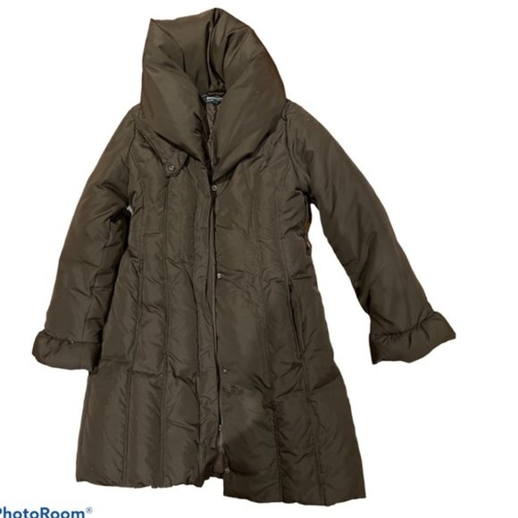 NWOT - Coffee shop Black Puffer down jacket Sz S - Picture 1 of 2